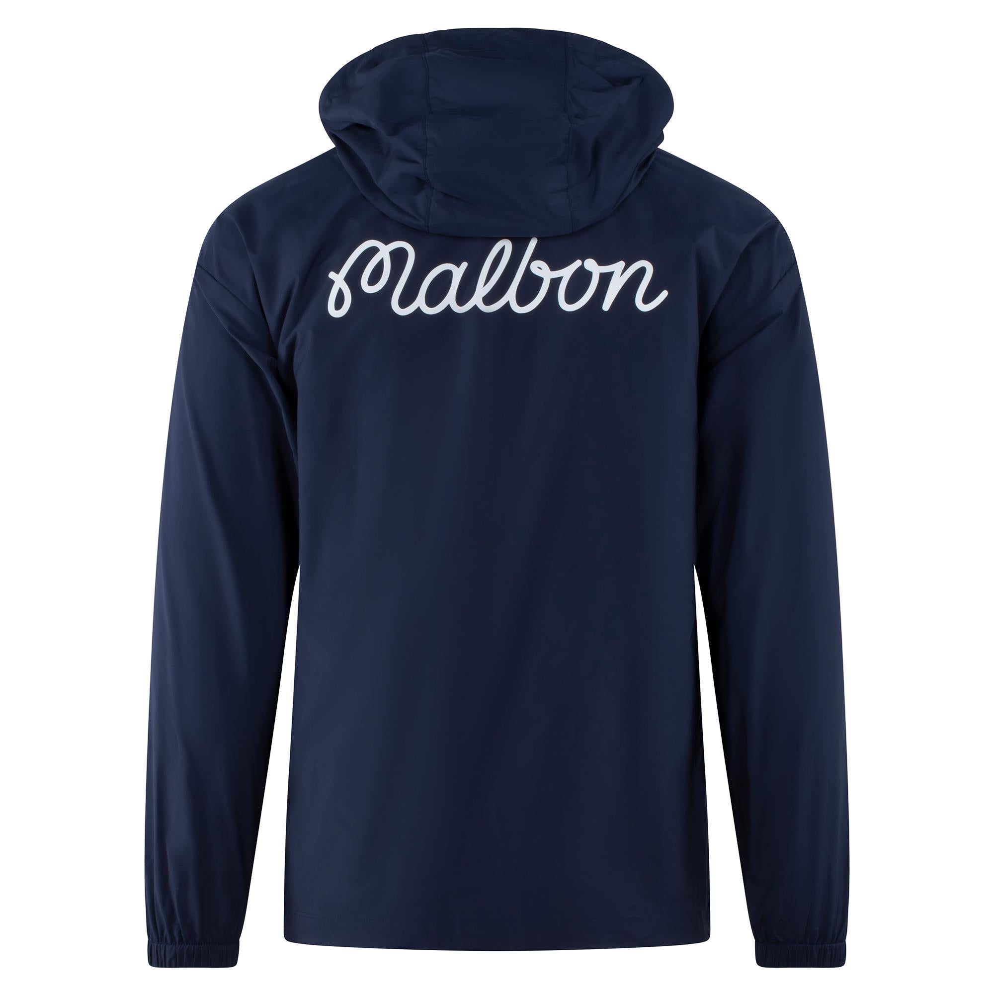 Malbon Golf Cooper Bucket Nylon Anorak Golf Jacket Navy